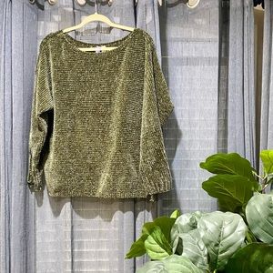 Olive Green Chenille Sweater
